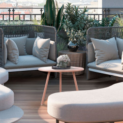 Table basse Minot, rose