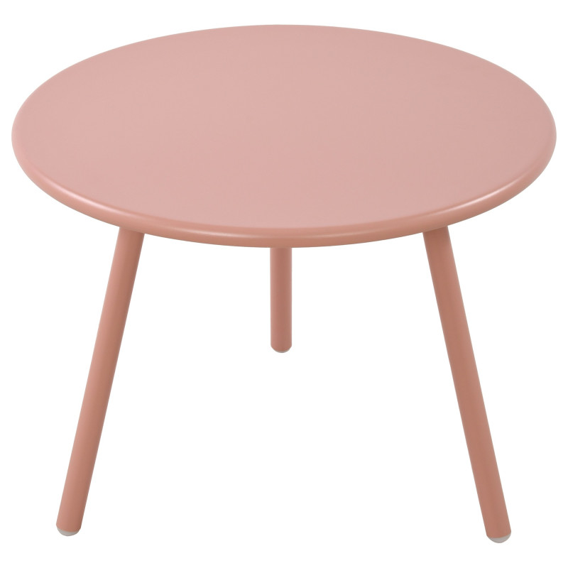 Mesa de salón Minot Rosado