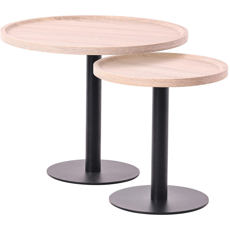Ensemble de tables d'appoint en ch?ne Aspen