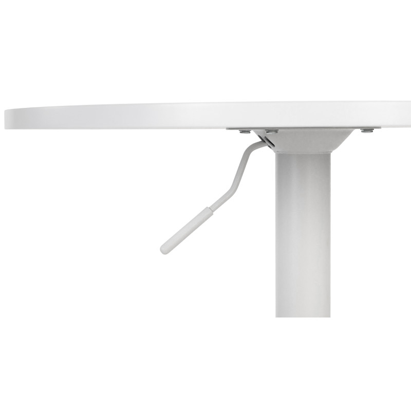 Mesa alta Lamoni Blanco/blanco,Redonda