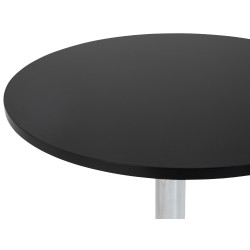 Table haute ronde noire Lamoni