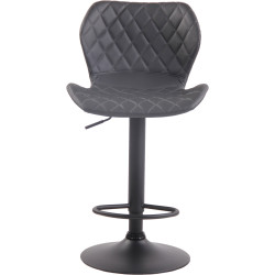 Tabouret de bar en liège simili cuir gris