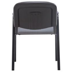 Chaise visiteur Ken PRO en tissu | gris