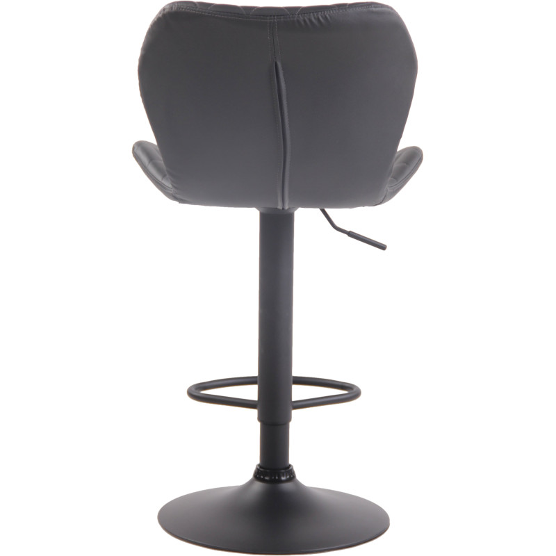 Tabouret de bar en liège simili cuir gris