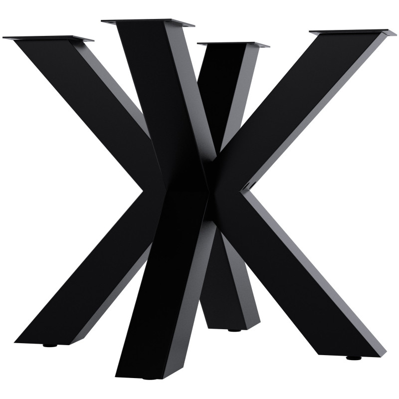 Pieds de table Harlan 85x85x71 noirs
