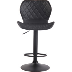 Tabouret de bar en liège simili cuir noir