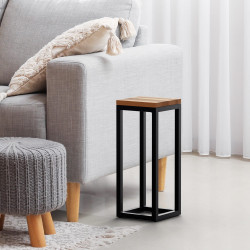 Table d'appoint Manteo 20x20x50 cm chêne
