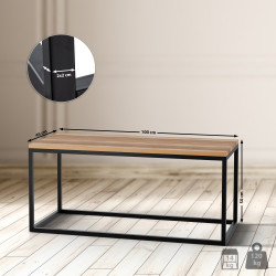 Table basse Manteo 100x45x50 cm chêne