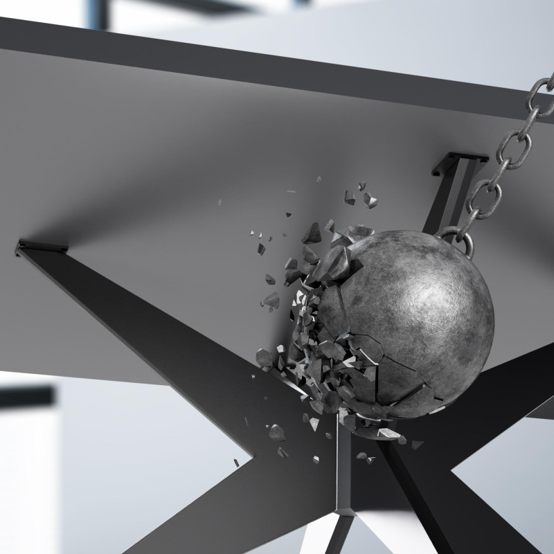 Pieds de table Delmont 95x95 cm noirs