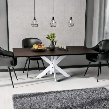 Pieds de table Biloxi 100x100 cm blancs