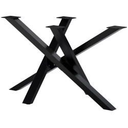 Pieds de table Finney 120x70x72 noirs