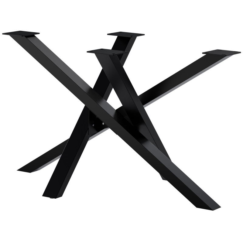 Pieds de table Finney 120x70x72 noirs