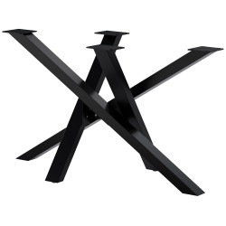 Pieds de table Finney 120x60x72 noirs