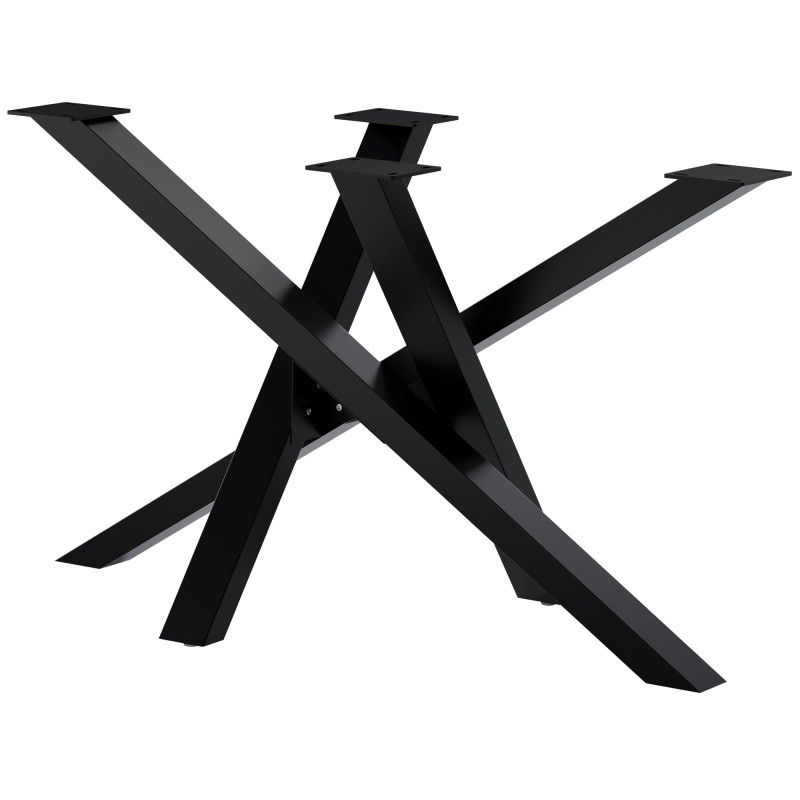 Pieds de table Finney 120x60x72 noirs