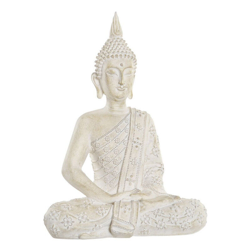 Figurine Décorative DKD Home Decor Buda Blanc Résine (30 x 17 x 41 cm)