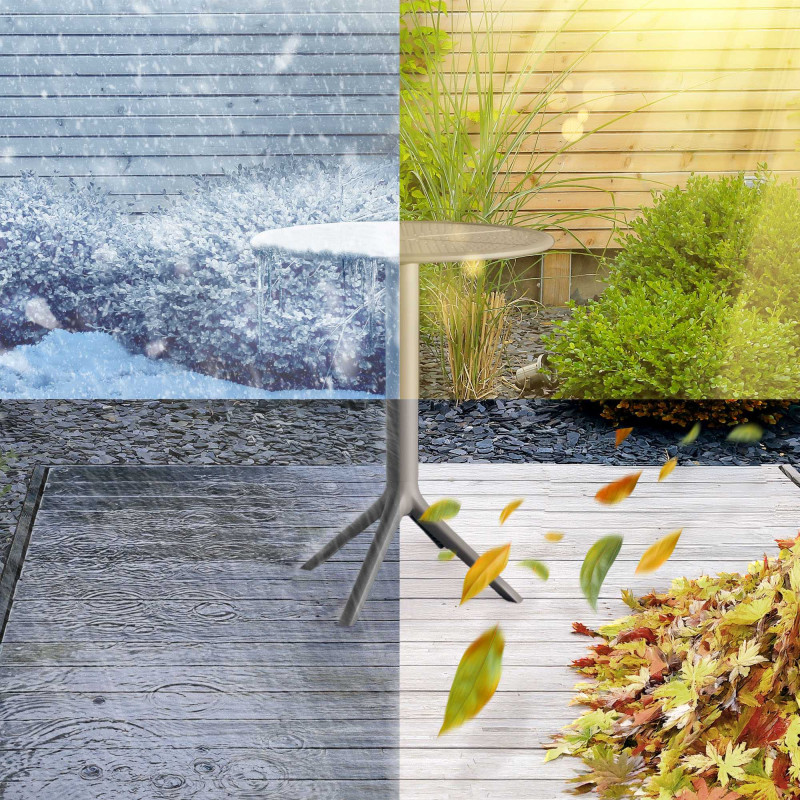 Table ronde Lacota, 60 cm de diam?tre, anthracite