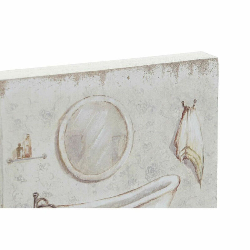 Cadre DKD Home Decor Salles de bains (2 Unités) (20 x 3 x 20 cm)