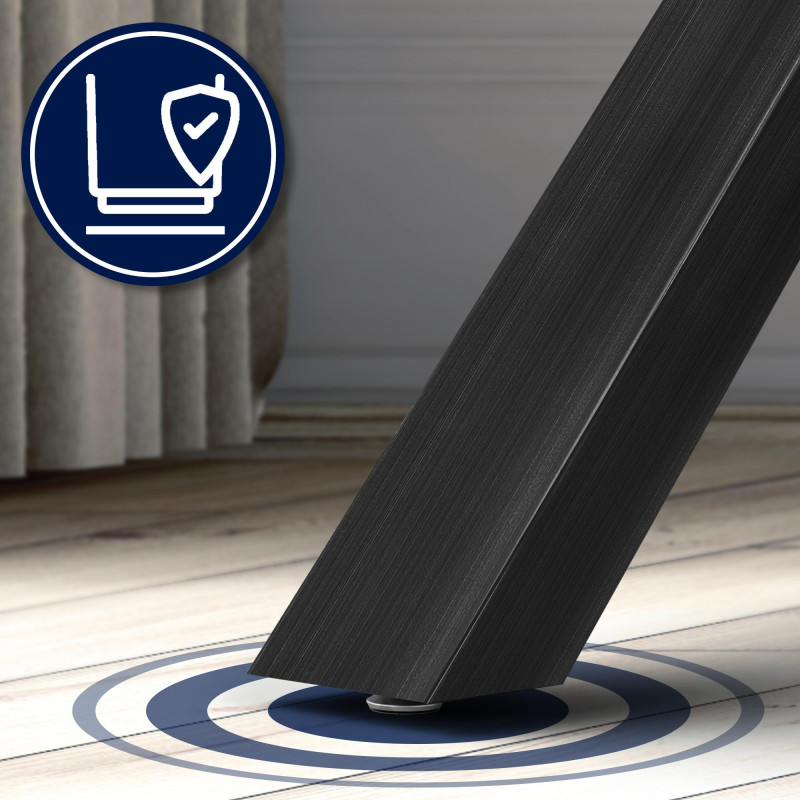 Pieds de table Finney 160x80x72 noir antique