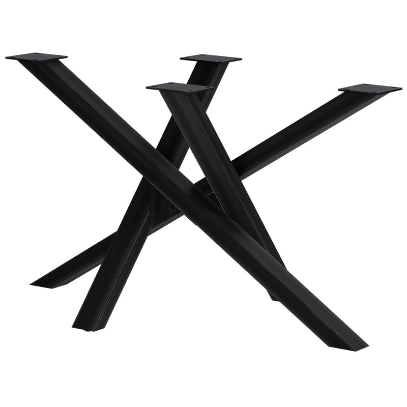 Pieds de table Finney 120x70x72 noir antique