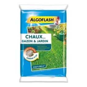 ALGOFLASH Chaux pour gazon et jardin - 10 kg