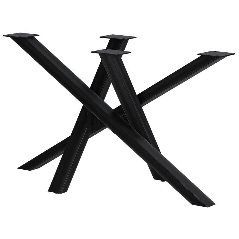 Pieds de table Finney 120x60x72 noir antique