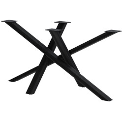 Pieds de table Finney 140x70x72 noir antique