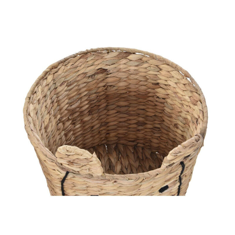 Panier DKD Home Decor Tropical animaux Joncs (35 x 35 x 35 cm) (4 Unités)