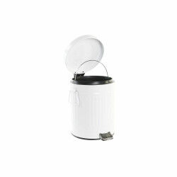 Poubelle DKD Home Decor Blanc Fer Basique (20 x 25 x 31 cm) (5 L)