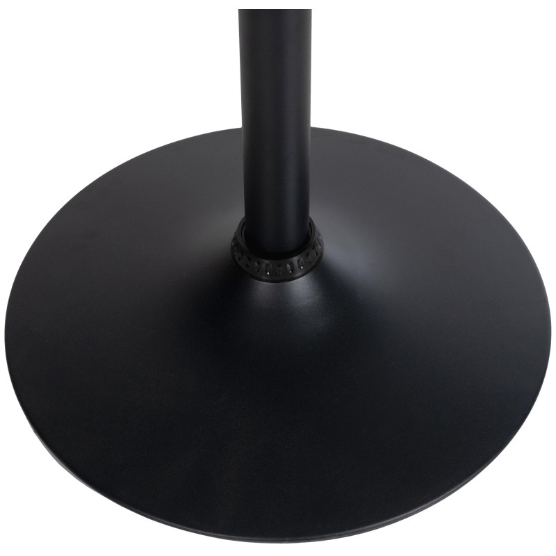 Table de bar ronde noire/noire