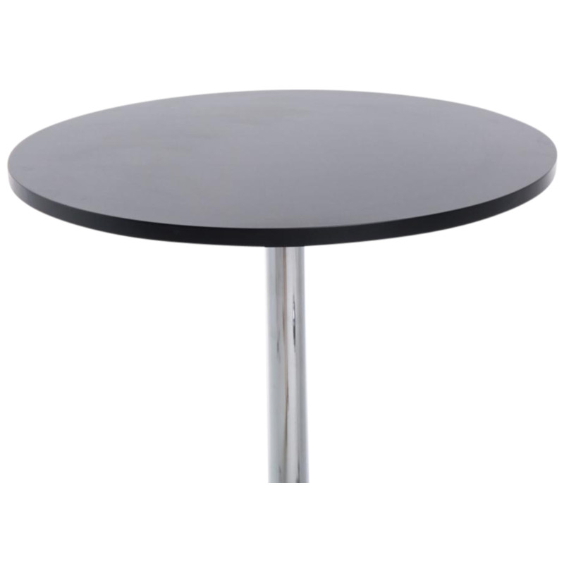 Ensemble de 2 tables de bar rondes noires