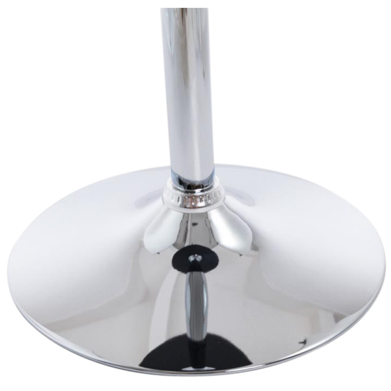 Set di 2 tavoli da bar rotondi nero