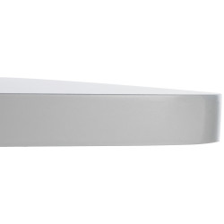 Tavolino quadrato da appoggio con ripiano in legno bianco/bianco