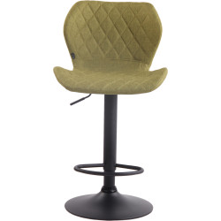 Tabouret de bar en tissu liège vert