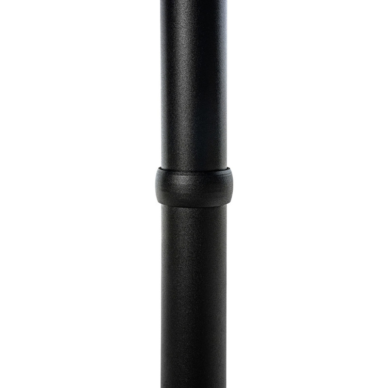 Table de bar carr?e, noire/noire