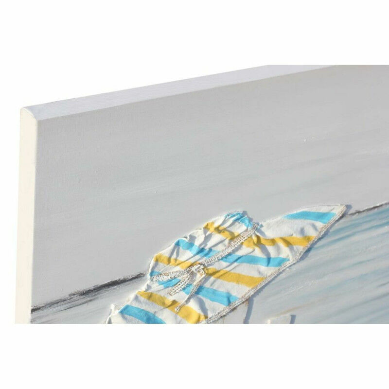 Cadre DKD Home Decor Plage méditerranéen (90 x 2,5 x 60 cm) (2 Unités)
