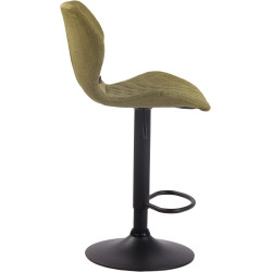Tabouret de bar en tissu liège vert