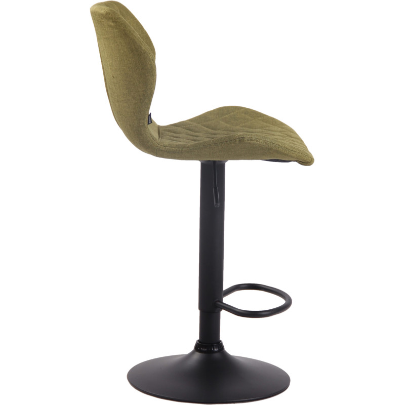 Tabouret de bar en tissu liège vert