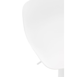 Conjunto de 2 Taburetes de bar con respaldo alto & 1 Mesa Medora Blanco