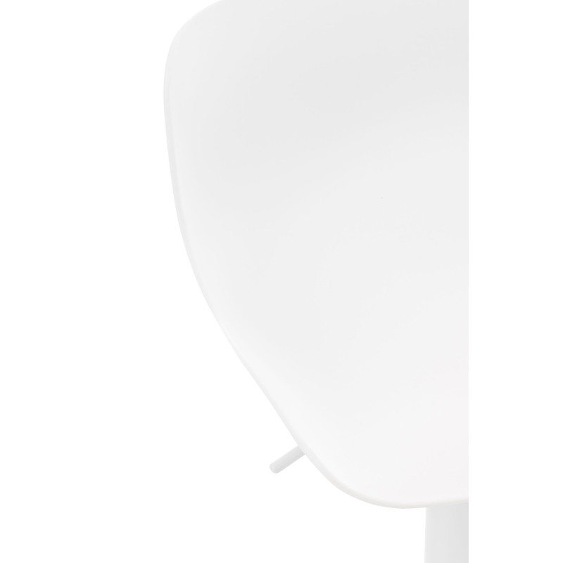 Conjunto de 2 Taburetes de bar con respaldo alto & 1 Mesa Medora Blanco