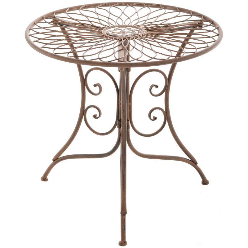 Mesa auxiliar Ariano para exteriores Marrón antiguo