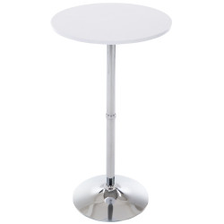 Ensemble table et chaises de bar 4 pièces Esberg blanc