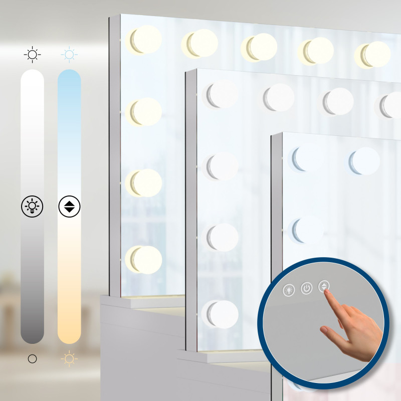 Coiffeuse Lerona blanche