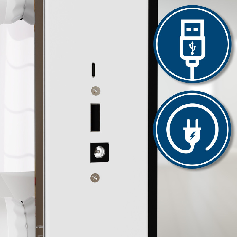 Coiffeuse Lerona blanche