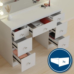 Coiffeuse Lerona blanche