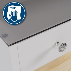 Coiffeuse blanche Mereta