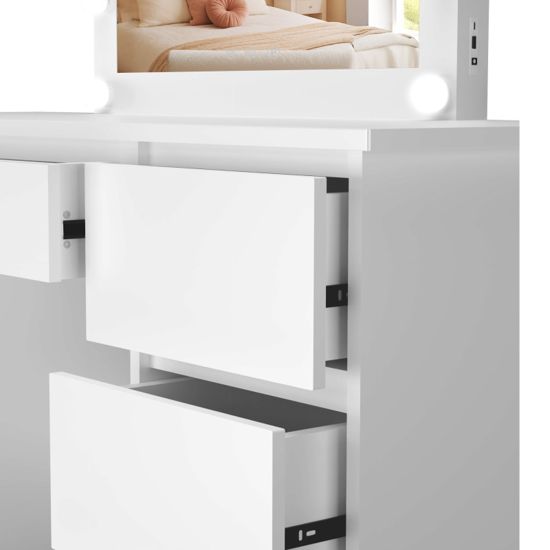 Coiffeuse blanche Duffy