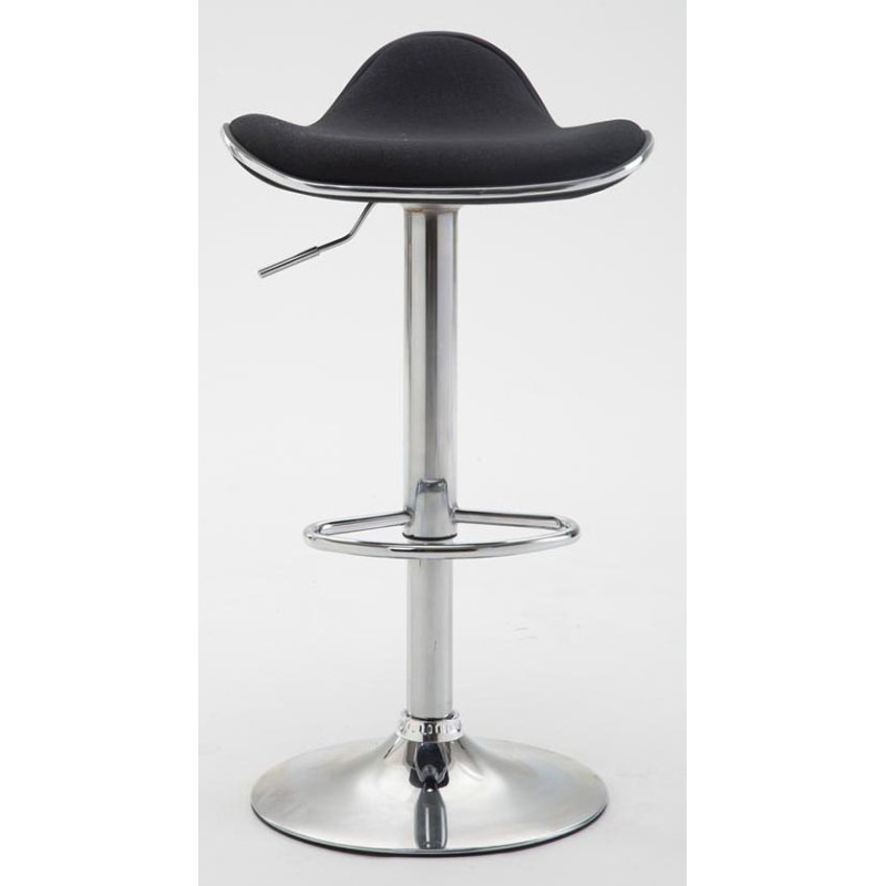 Lot de 2 tabourets de bar en tissu Shanghai C noir