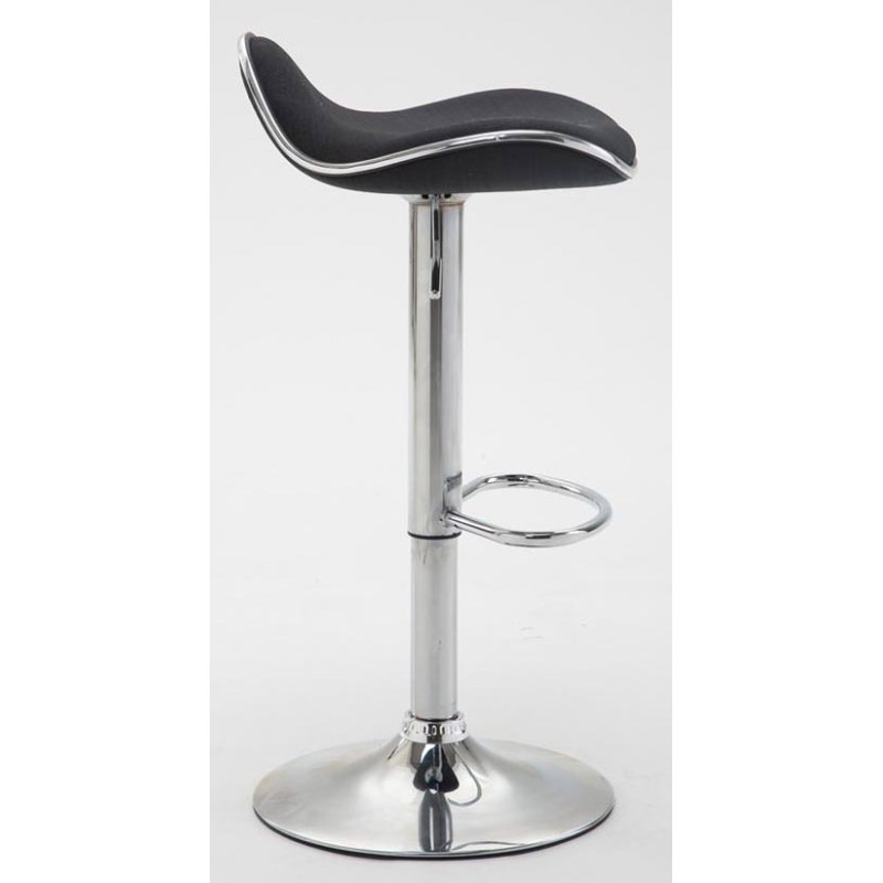 Lot de 2 tabourets de bar en tissu Shanghai C noir
