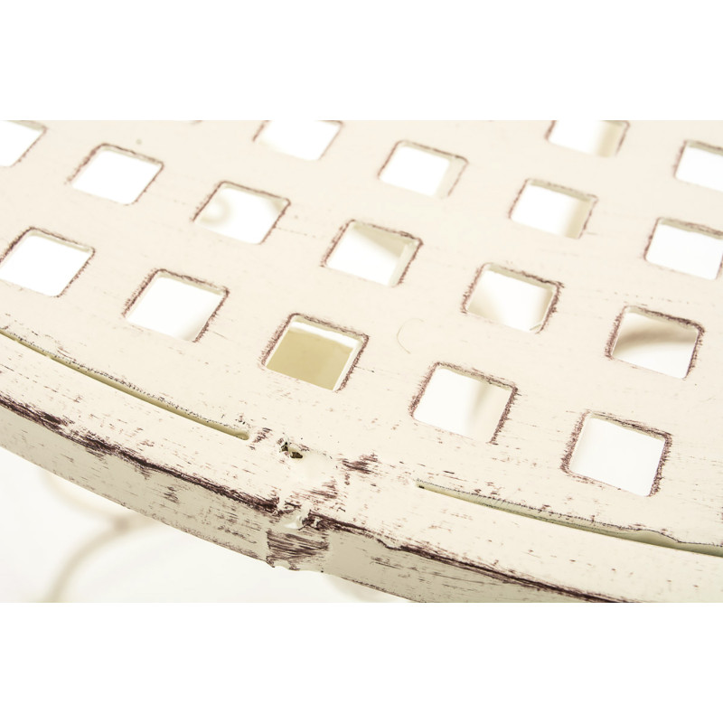 Mesa jardin Amanda Ø 70 cm Crema antiguo