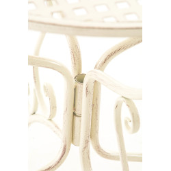 Mesa jardin Amanda Ø 70 cm Crema antiguo